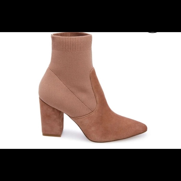 STEVE MADDEN tan sock booties - Picture 2 of 2